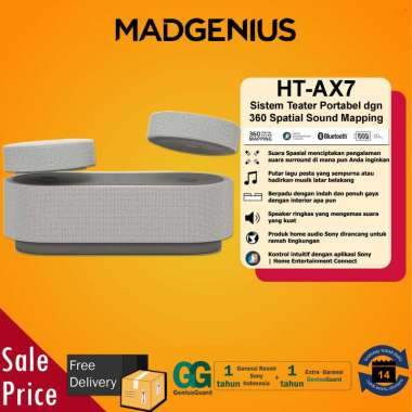 SONY Original HT-AX7 Sistem Teater Portabel dengan 360 Spatial Sound Mapping HTAX7 / Home Theatre Po