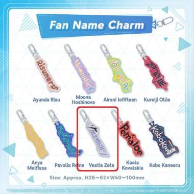 hololive ID Vestia Zeta Fan Name Charm