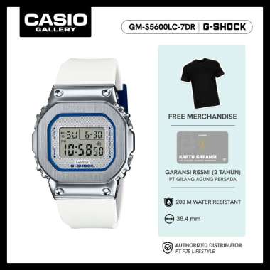 G-Shock Jam Tangan Unisex GM-S5600LC-7DR Digital Water Resistance White
