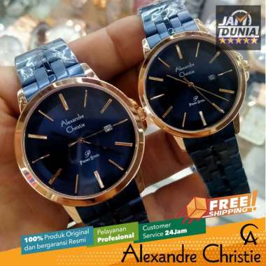 1SET JAM TANGAN COUPLE ORIGINAL ALEXANDRE CHRISTIE AC1036 AC 1036 JAM ALEXANDRE CHRISTIE ORIGINAL JA