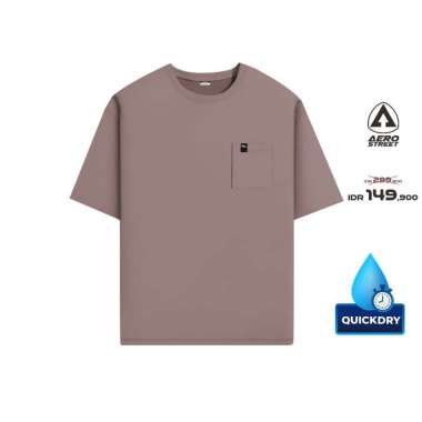 Aerostreet T Shirt Boxy Quick Dry Pocket Ozzie Dusty Rose - Kaos T Shirt F1BAA S