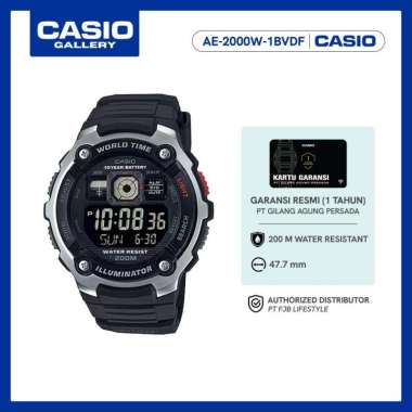 Casio Jam Tangan Pria AE-2000W-1BVDF-R Digital Original Black