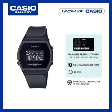 Casio Jam Tangan Wanita LW-204-1BDF Digital Original Black