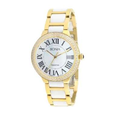 Jam Tangan Bonia Wanita 100% Original Gold Stainless Steel-Ceramic BNB10035-2251S