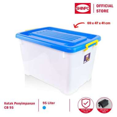 Shinpo Container Box Kotak Penyimpanan - MAX CB 95 Biru