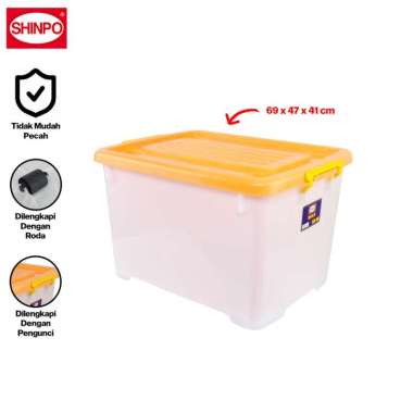 Shinpo Container Box Kotak Penyimpanan - MAX CB 95 Orange
