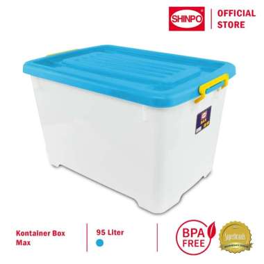 Shinpo Container Box Kotak Penyimpanan - MAX CB 95 Biru Muda