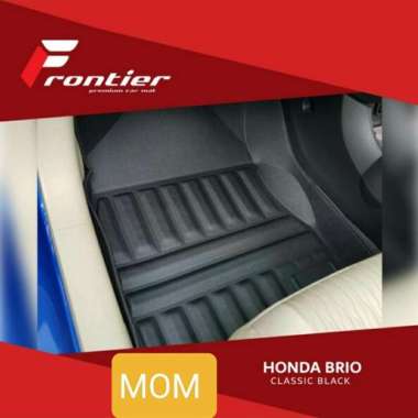 Karpet mobil mangkok 5d frontier classic Brio 2 Baris Hitam