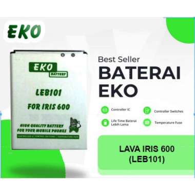 BATERAI EKO LAVA IRIS 600 BERGARANSI