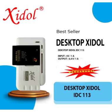 CHARGER DESKTOP KAMERA DAN HP XIDOL IDC 113 - 1 AMPERE - BERGARANSI