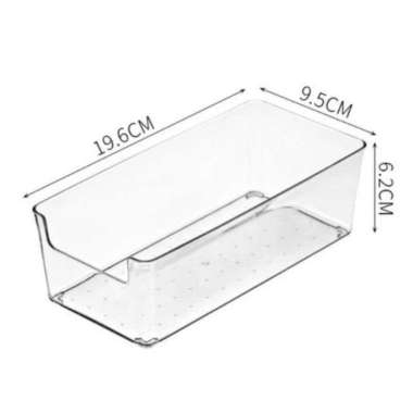 CLS | Organiser Laci Bening / Akrilik / Sekat Tempat Sendok Garpu M