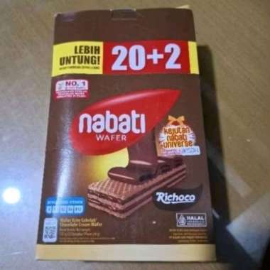 Nabati wafer Keju/ Coklat @5gr isi 20 bks Coklat