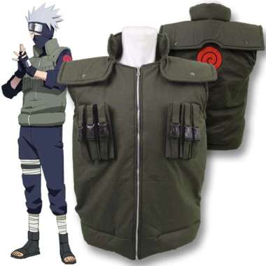 Rompi Jonin Hatake Kakasi Rompi kakashi Rompi Naruto Hijau Army XXXL