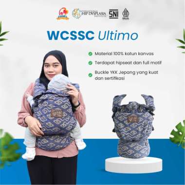 Cuddleme WCSSC Jacquard Ultimo Gendongan Bayi SSC Ergonomis Multifungsi Support M-Shape Dilengkapi H
