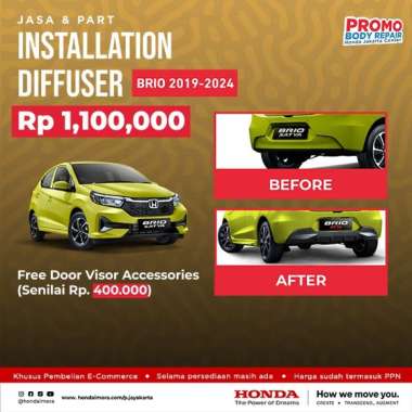 Upgrade Diffuser Brio Satya ke Brio RS 2024