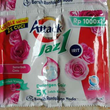 Jual Hemat - Attack cair Jaz 1 Detergen cair 76g sachet semerbak cinta Double sachet - Haaniyya Stor