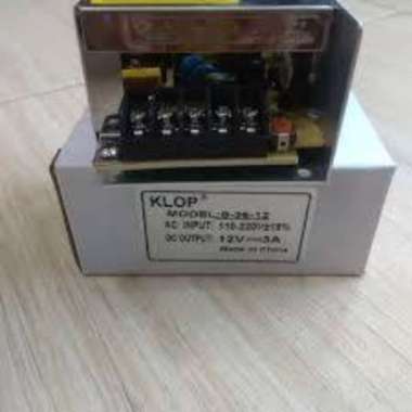 Power Supply Adaptor Klop 5 A Power Supply mini slim 60W / 5A DC 12V
