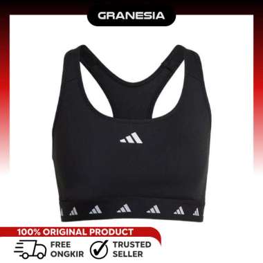 Adidas Powerreact Training Medium-Support Techfit Women Bra HN7273|Sport Bra Wanita S