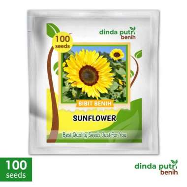 Benih Bunga Matahari 100biji/benih bunga sunflower/bibit bunga super