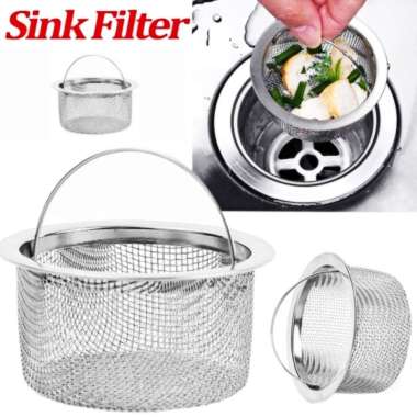 Saringan Stainless Wastafel Cuci Piring Dapur Tipe 1