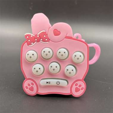 Mainan Gantungan Kunci Anak Game Pop it elektrik mini pop push Games Fidget Bubble Console Children'