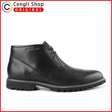 SEPATU BOOT KULIT PRIA BRUNO PREMI KICKERS BOOTS ORIGINAL HITAM BLACK BPM01