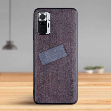 Case Xiaomi Redmi Note 10 Pro Case Aioria Luxury Vintage Bark Original Case Redmi Note 10 Cofee