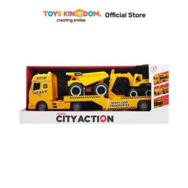 Toys Kingdom Cruzer 1:16 Set City Action Friction Construction Truck Toys Kids Toy Mainan Anak Mobil