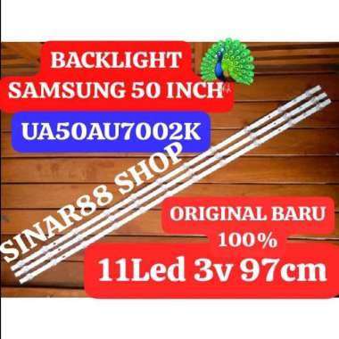 Hrg FULLSET ( 3 STRIP ) BACKLIGHT TV LED SAMSUNG 50 INC UA50AU7002K UA 50AU7002K UA50AU 50AU BL LAMP