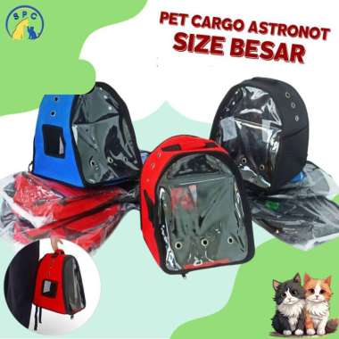 Tas Kucing Astronot Tas Ransel Hewan Gendong Kucing Kelinci Pet Cargo
