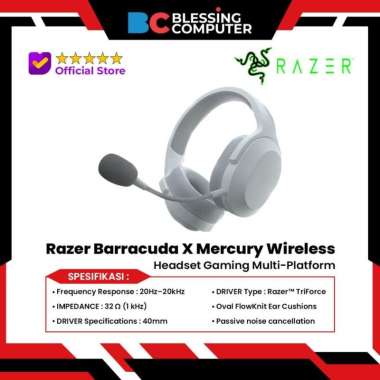 HEADSET Gaming Razer Barracuda X Mercury Wireless Multi-Platform