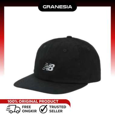 New Balance 6 Panel Deconstructed Flat Brim Unisex's Hat LAH43002B|Topi Olahraga Unisex