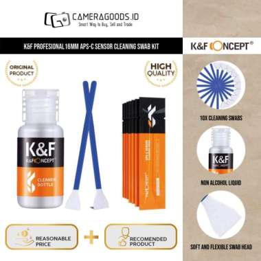 K&F Profesional 16mm APS-C Sensor Cleaning Swab Kit