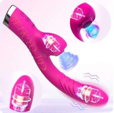 LILI VIBRATORR WANITA ALAT PIJAT ELEKTRIK VIBRATORR MASSAGER hisap+getar
