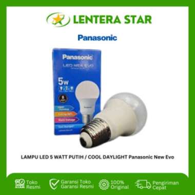 LAMPU LED 5 WATT PUTIH / COOL DAYLIGHT Panasonic New Evo