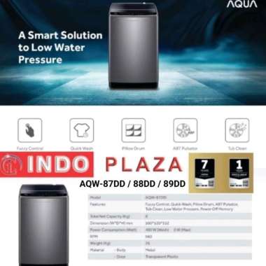 Mesin cuci 1 tabung 8 kg / 8kg AQUA AQW-88DD