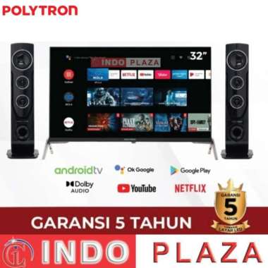 TV POLYTRON 32 Inch SMART ANDROID PLD-32TAG5959 CINEMAX LUAR MEDAN