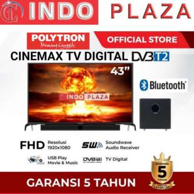 TV POLYTRON 43 SOUNDBAR DIGITAL PLD-43BV1558 (Luar Medan)