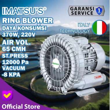 IMATSU'S Ring Blower RB-370/1-NB-JX High Pressure Vakum Aerator IPAL