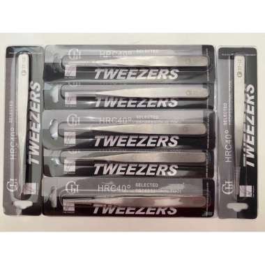 Pinset ST 12 Model Lancip Cabut Bulu Sarang Walet Tweezers GH HRC40
