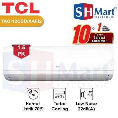 AC TCL 1,5 PK INVERTER TAC-12CSD/XAFI2 ECO MODE TURBO COOLING GARANSI RESMI