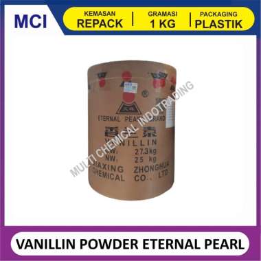VANILLIN POWDER ETERNAL PEARL / VANILLI POWDER / BUBUK VANILLA ETHYL - REPACK 1 KG