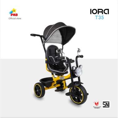 Sepeda Roda Tiga Tricycle Iora T35 – PMB Toys Kuning