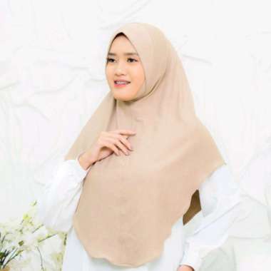 PUSSAT Najwa Bergo Dagu Soft Pet Antem Viscose Knit Premium Khimar Umroh Haji Kajian Hijab Malay Ins