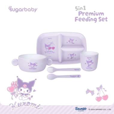 Sugarbaby 5in1 Premium Feeding Set Sanrio Collection/Set Alat Makan Bayi/Perlengkapan MPASI Anak/Per