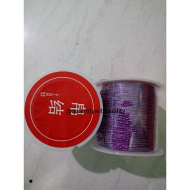 Tali Giok Cina 40 Meter Tali Benang Shambala Metalik Simpul Gelang Kalung Tali Gelang strap hp 1 Rol