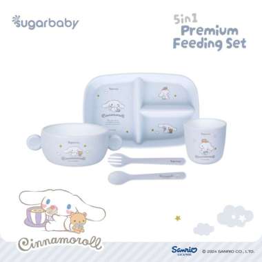 Sugarbaby 5in1 Premium Feeding Set Sanrio Collection/Set Alat Makan Bayi Cinnamoroll