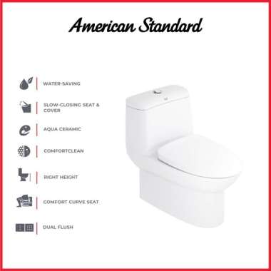 Kloset Duduk Closet One Piece Toilet American Standard Milano Vortex STANDARD