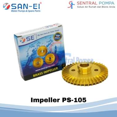Impeller Kuningan Shimizu PS-105 Kipas Impeler SMZ 128 135 130 BIT As 12mm