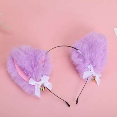 BD097 Bando telinga kucing lonceng bando nekomimi lampu bando cosplay telinga kucing bando korea UNG